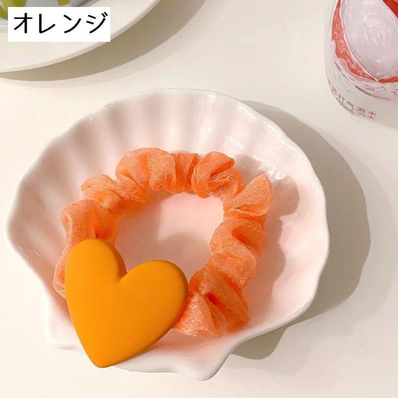 plusnao（プラスナオ） 3個セット 可愛いハート ヘアゴム 髪ゴム