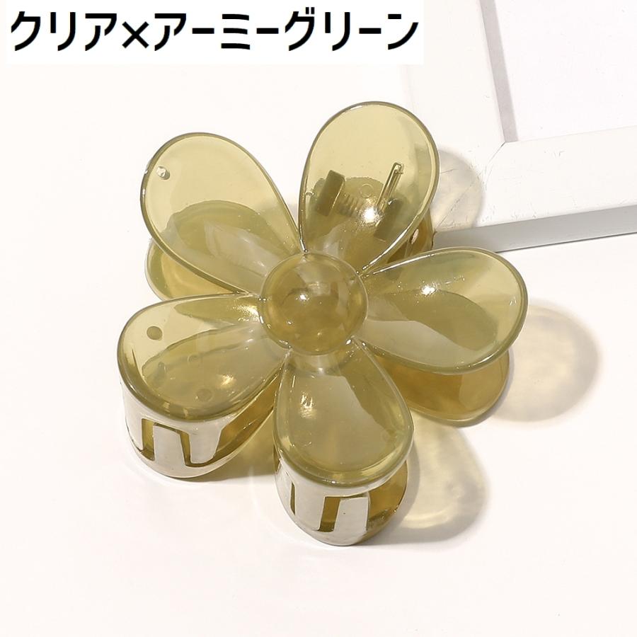 ヘアクリップ レディース ヘアアクセサリー 女性 バンスクリップ 花形