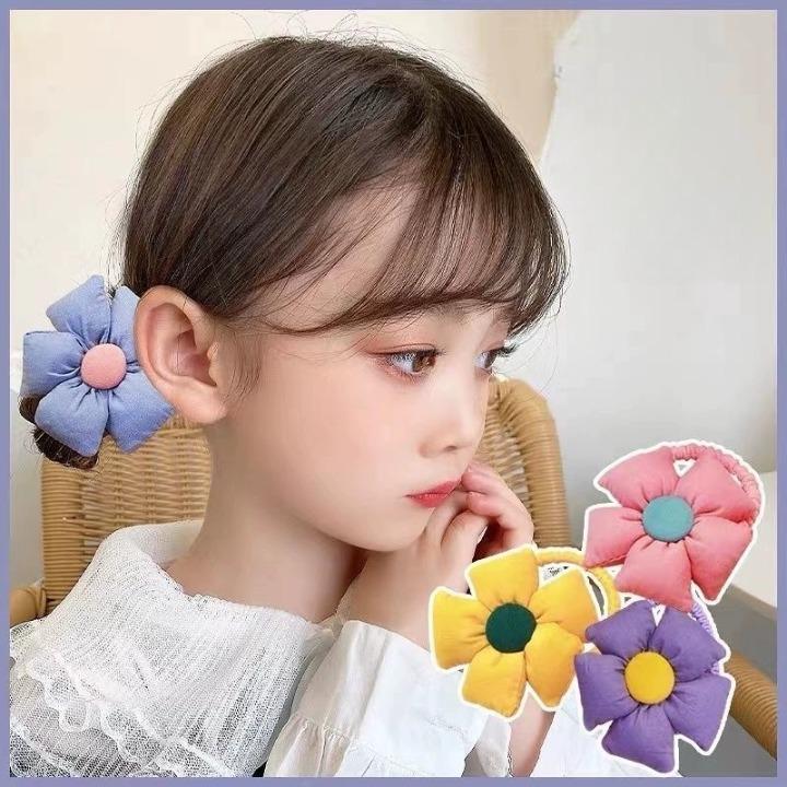 plusnao ヘアゴム キッズ ヘアアクセサリー 髪ゴム フラワー お花 