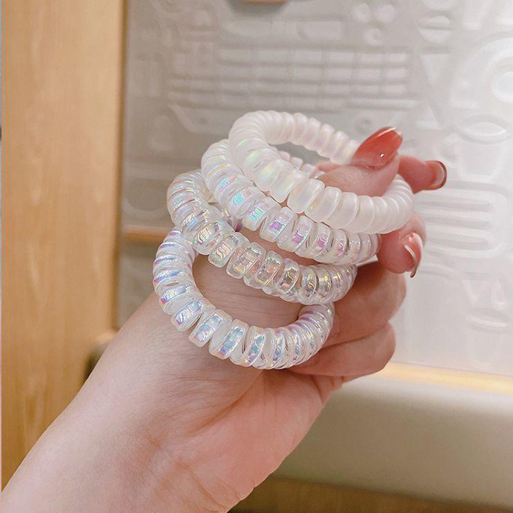 plusnao（プラスナオ） スプリングヘアゴム 5個セット レディース ヘア