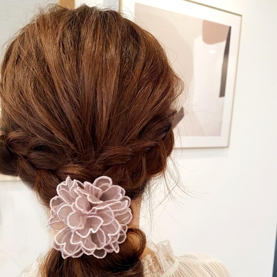 ポニーフック ヘアフック ヘアカフス レディース ヘアアクセサリー 花 髪飾り 髪留め まとめ髪 ヘアアレンジ 上品 フェミニン かわいい 大人女子 プラスナオ Paypayモール店 通販 Paypayモール