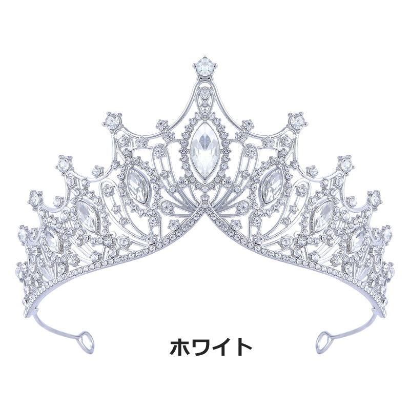 ティアラ 花嫁 ウエディング レディース 女性 ライトストーン 華やか キラキラ 結婚式 ブライダル 披露宴 パーティー 二次会 髪飾り ヘアアクセサ | plusnao | 10