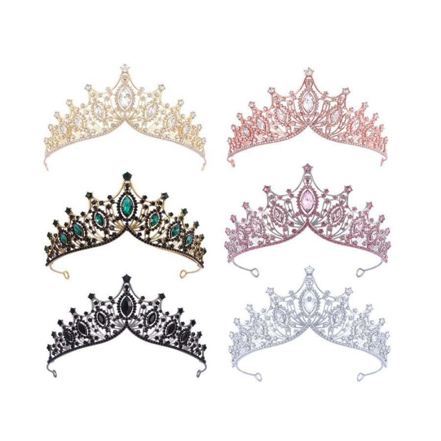 ティアラ 花嫁 ウエディング レディース 女性 ライトストーン 華やか キラキラ 結婚式 ブライダル 披露宴 パーティー 二次会 髪飾り ヘアアクセサ | plusnao | 03