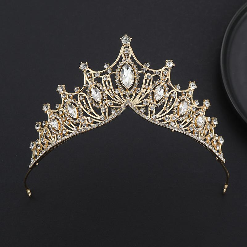 ティアラ 花嫁 ウエディング レディース 女性 ライトストーン 華やか キラキラ 結婚式 ブライダル 披露宴 パーティー 二次会 髪飾り ヘアアクセサ | plusnao | 05