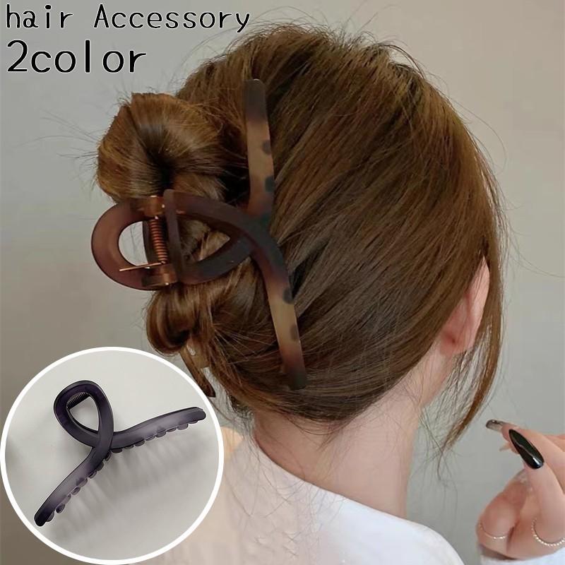 バンスクリップ ヘアクリップ レディース ヘアアクセサリー べっ甲柄