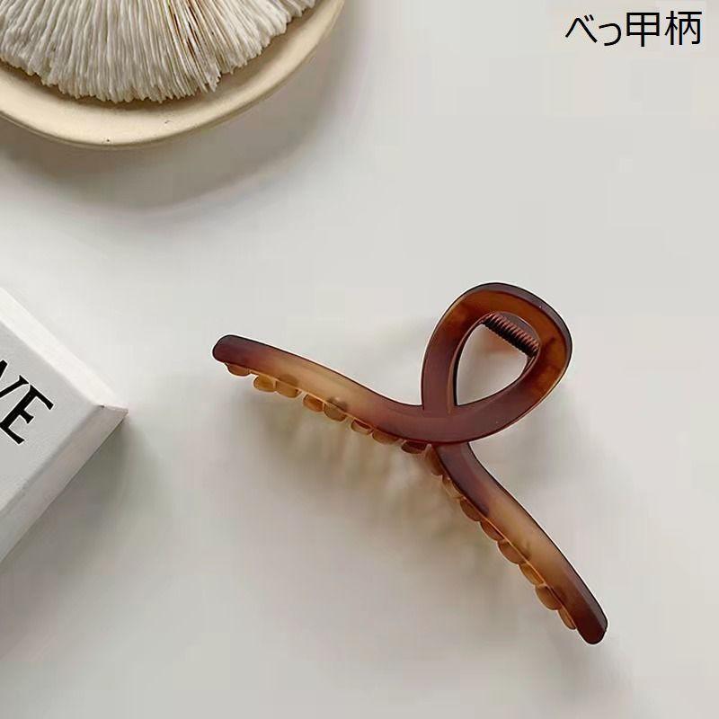 バンスクリップ ヘアクリップ レディース ヘアアクセサリー べっ甲柄