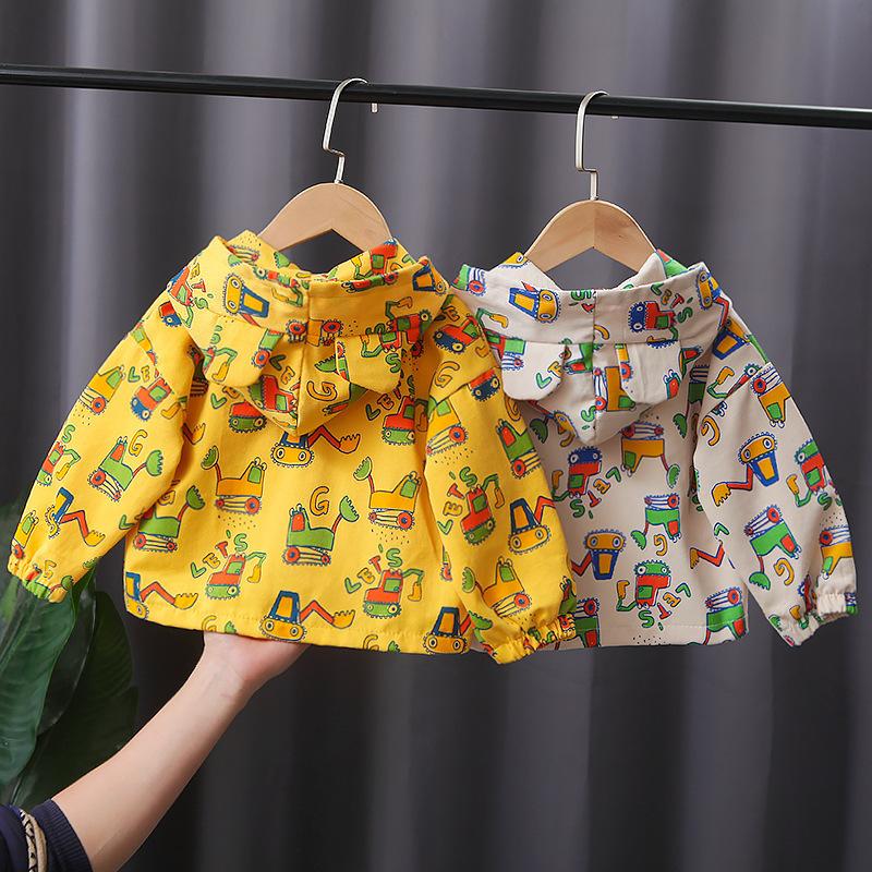 ブルゾン キッズ ベビー 子供用 男の子 アウター フード付き 耳付き 長袖 プリント イラスト ロボット カジュアル おしゃれ かわいい かっこいい プラスナオ Paypayモール店 通販 Paypayモール