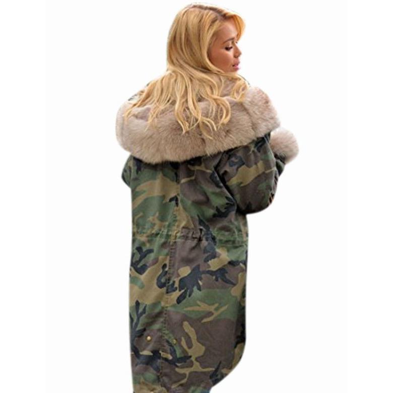 VENCE 迷彩 モッズコート ファー付き ファー付きコート（モッズコート） | Dessin(Kids)（デッサン