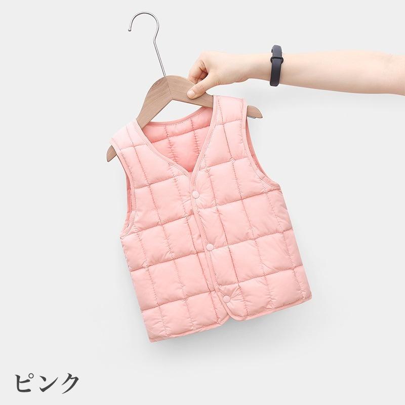 plusnao（プラスナオ） 送料無料 中綿ベスト ダウン風ベスト キッズ