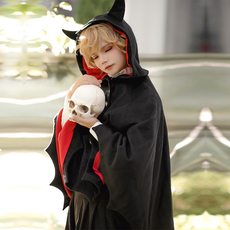 コスチューム フード付き ツノ付き 前ボタン おしゃれ かわ プラスナオ Paypayモール店 通販 Paypayモー ハロウィン マント ケープ ポンチョ コスプレ 衣装 レディース 女性用 婦人用 前開き 正規店人気 Japanesestation Com