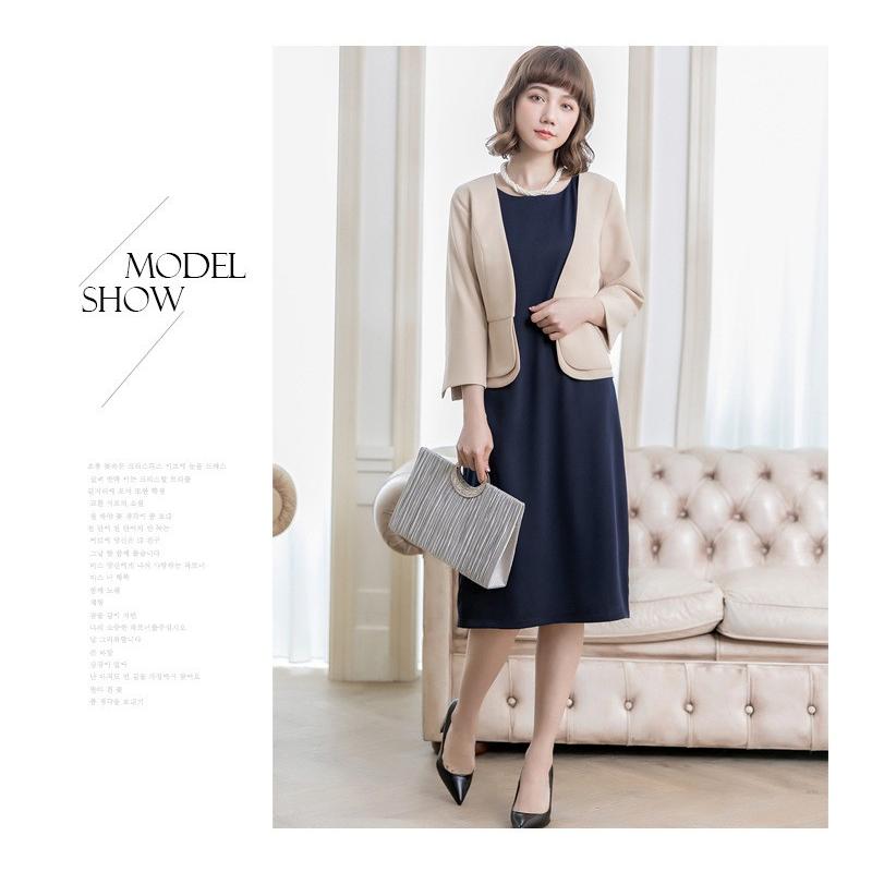 ジャケット 上着 レディース ノーカラー 襟なし 七分袖 ボタンなし 無地 シンプル エレガント きれいめ フォーマル 結婚式 二次会 オフィス セレ Aut プラスナオyahoo 店 通販 Yahoo ショッピング