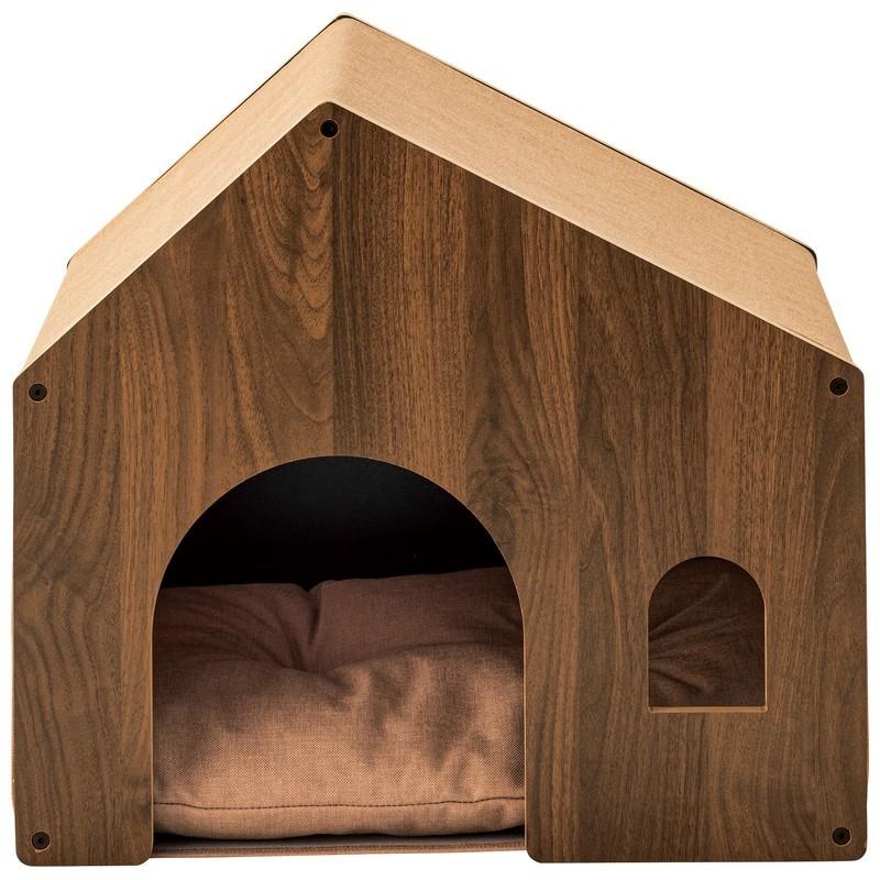 犬小屋 猫ハウス 木製ペットハウス 杉材 室内 ペットハウス 屋外 おしゃれ ペットハウス ベッド 室内用 おうち型 屋根付き 木目 ナチュラル 犬