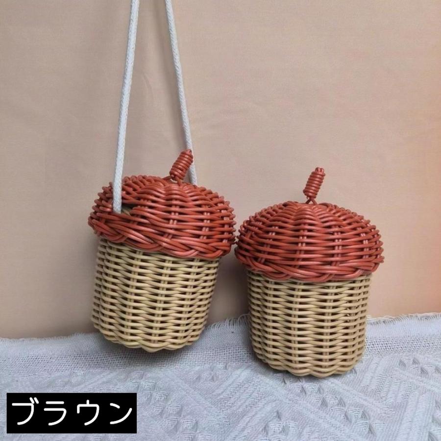 どんぐり ポシェット 単品 秋 ミニショルダーバッグ キッズ 子供 