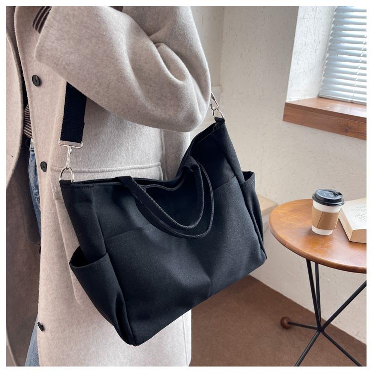 2WAY ショルダーバッグ トートバッグ 帆布 レディース 大容量 軽量 A4