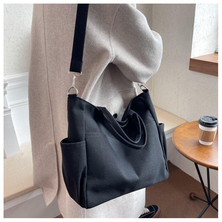 一澤帆布　トートバッグ　ショルダーバック　ブラック　A4サイズ収納可　2way 2WAY ショルダーバッグ トートバッグ 帆布 レディース 大容量 軽量 A4