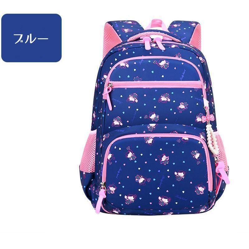 リュックサック キッズ ジュニア 子供用 女の子 小学生 バックパック スクールバッグ サイドポケット ファスナー 反射板 おしゃれ 可愛い イラスト Bag プラスナオyahoo 店 通販 Yahoo ショッピング