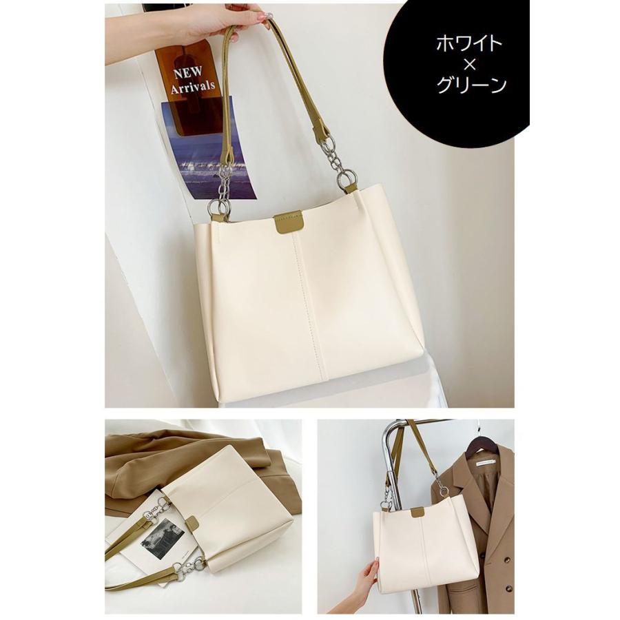 トートバッグ ショルダーバッグ レディース bag 鞄 レザー調 スクエア
