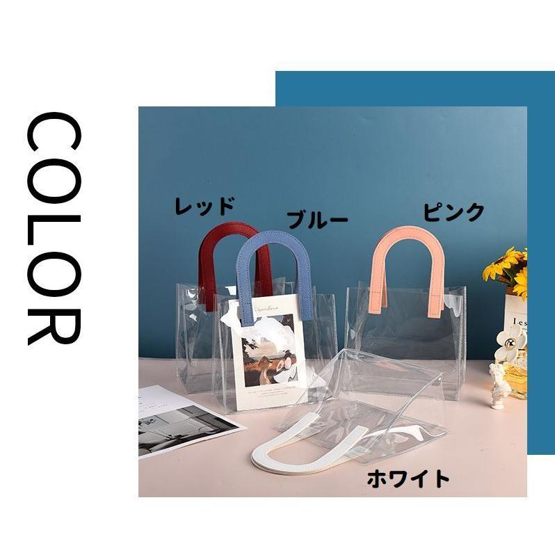plusnao ラッピングバッグ ギフトバッグ 透明 クリア 手提げ