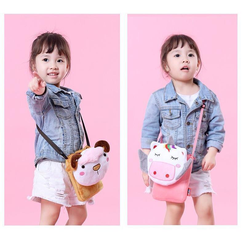 プレゼントを選ぼう ポシェット ショルダーバッグ 子供用 キッズ 男の子 女の子 かばん カバン 斜め掛け 肩掛け アニマル 動物 顔付き 可愛い 肩紐調節可能 ファスナ Supplystudies Com