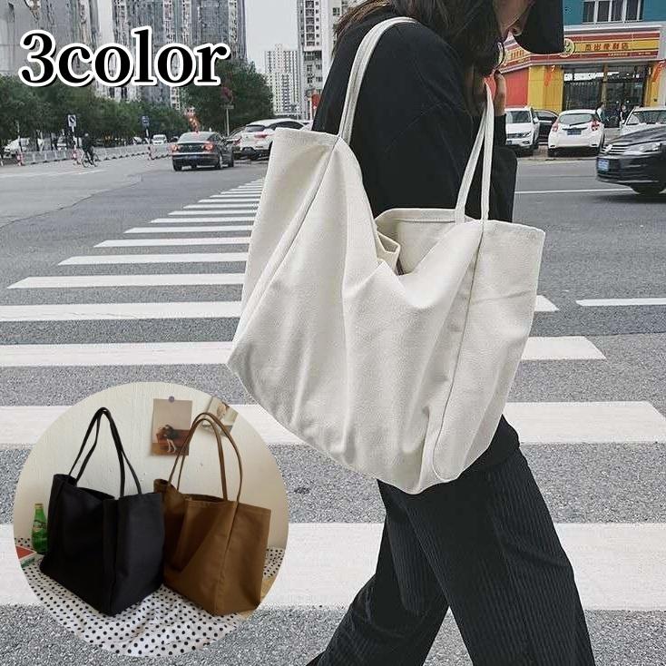 トートバッグ ショルダーバッグ 手提げカバン 大容量 キャンバス地 内  