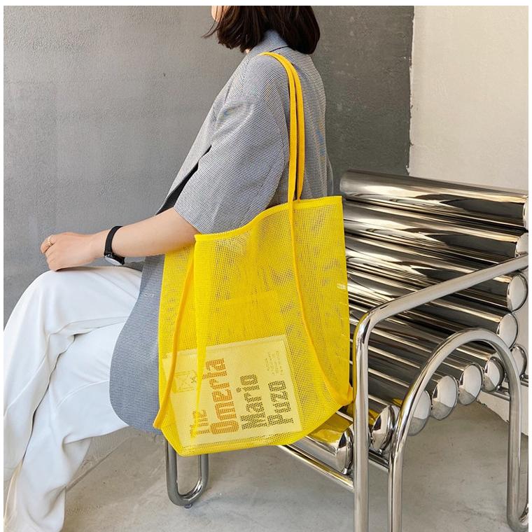 plusnao（プラスナオ） トートバッグ メッシュバッグ 手提げ