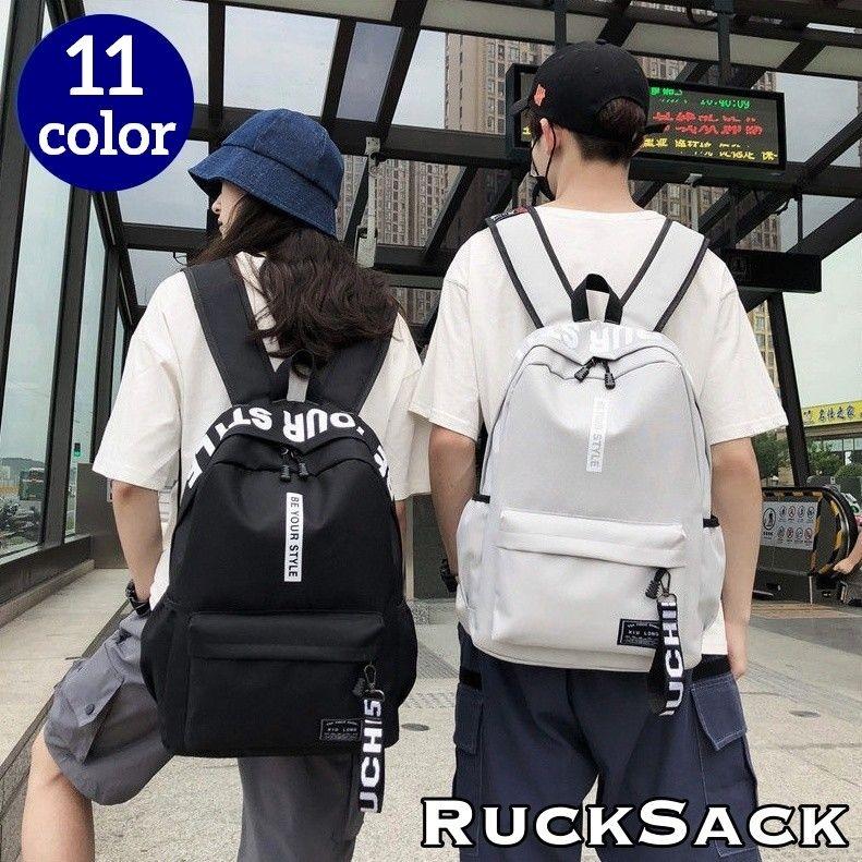 リュックサック デイパック バックパック カバン 大容量 レディース メンズ ユニセックス ポケット ロゴ ファスナー チャック ジッパー カジュアル  :bag-52757:プラスナオYahoo!店 - 通販 - Yahoo!ショッピング