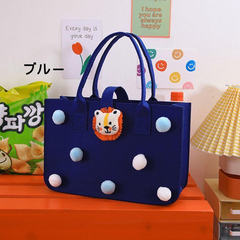 レッスンバッグ トートバッグ 本袋 キッズ 子ども 通園 通学 ライオン