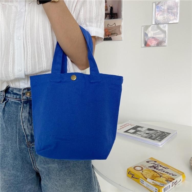 ミニトートバッグ ハンドバッグ バッグインバッグ レディース 女性 鞄 カバン コンパクト 小さめ ボタン付き スナップボタン キャンバス地 帆布 無|plusnao|04