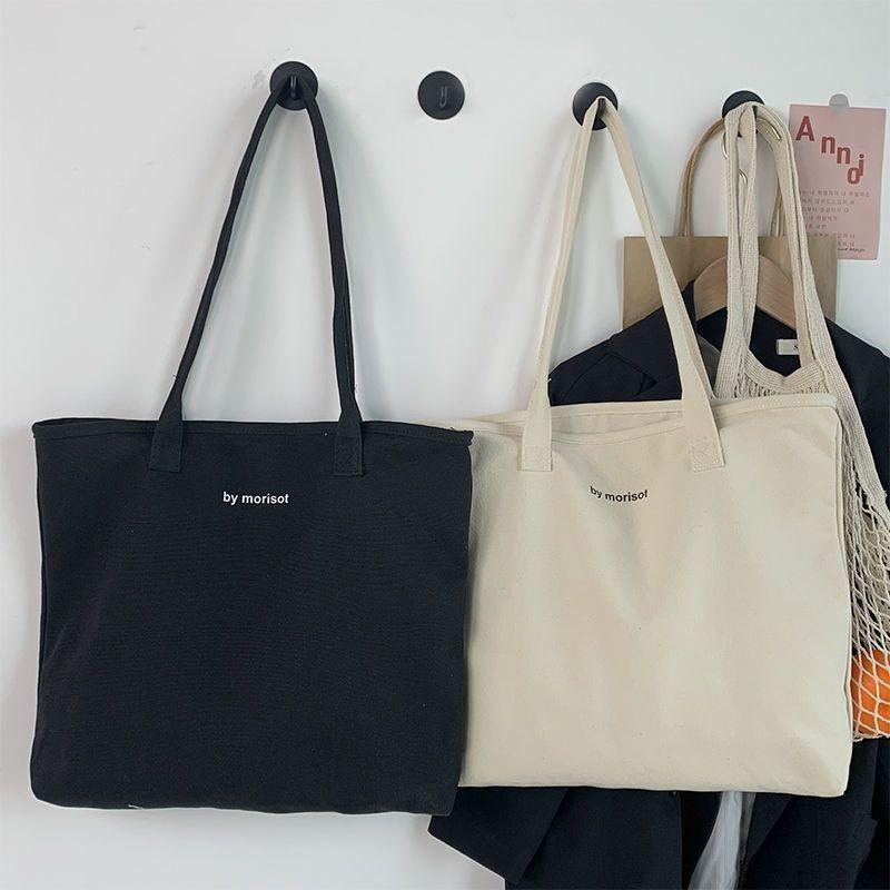 plusnao トートバッグ ファスナー開閉 レディース 大容量 手提げ鞄 内