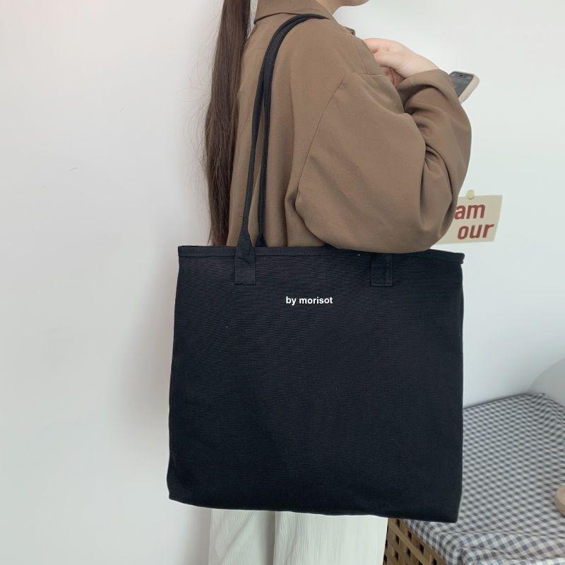 plusnao トートバッグ ファスナー開閉 レディース 大容量 手提げ鞄 内