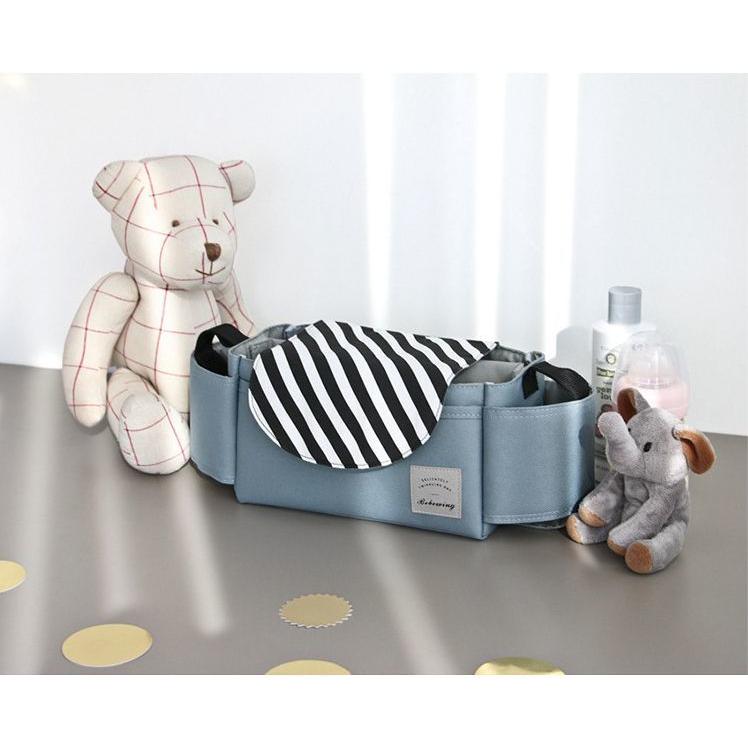 ベビーカーバッグ マザーズバッグ ハンドバッグ ベビーカー用品 ベビーグッズ 鞄 カバン かばん 吊り下げ 多収納 哺乳瓶 おむつ 小物入れ 便利 シ | plusnao | 10