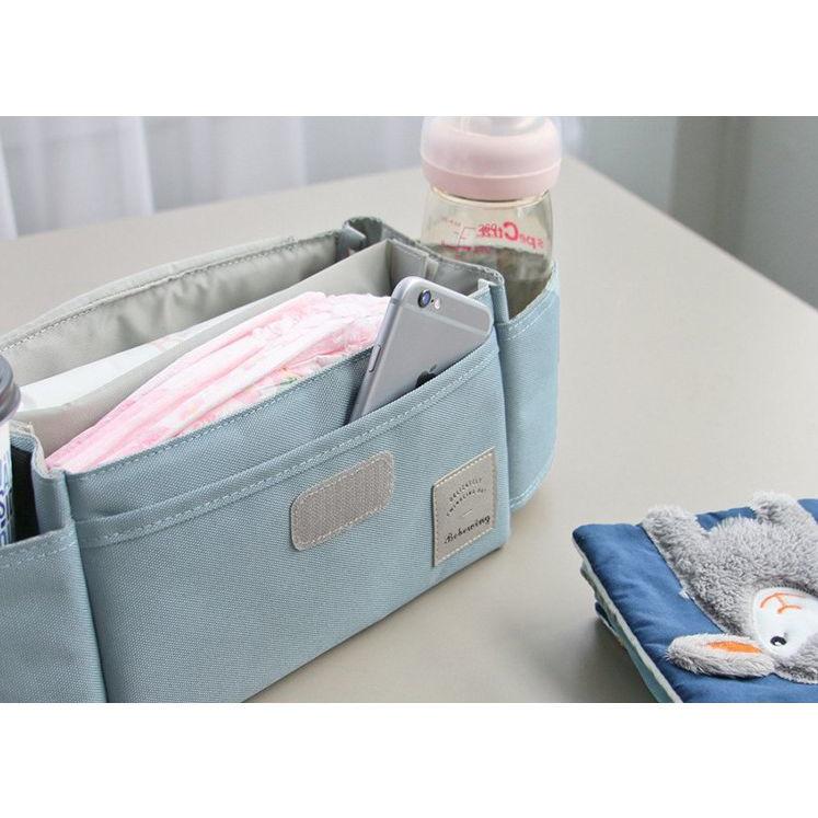 ベビーカーバッグ マザーズバッグ ハンドバッグ ベビーカー用品 ベビーグッズ 鞄 カバン かばん 吊り下げ 多収納 哺乳瓶 おむつ 小物入れ 便利 シ | plusnao | 12