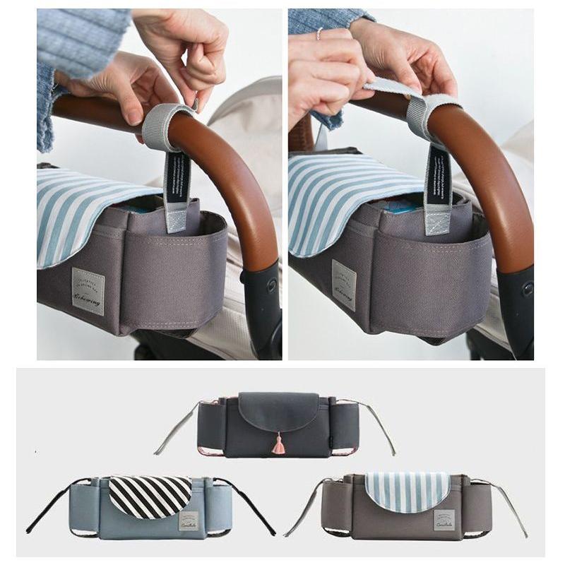 ベビーカーバッグ マザーズバッグ ハンドバッグ ベビーカー用品 ベビーグッズ 鞄 カバン かばん 吊り下げ 多収納 哺乳瓶 おむつ 小物入れ 便利 シ | plusnao | 15