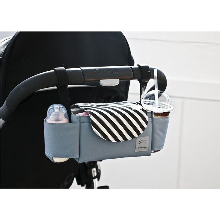 ベビーカーバッグ マザーズバッグ ハンドバッグ ベビーカー用品 ベビーグッズ 鞄 カバン かばん 吊り下げ 多収納 哺乳瓶 おむつ 小物入れ 便利 シ | plusnao | 05