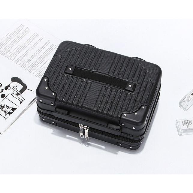 正規逆輸入品 ミニトランクケース キャリーケース スーツケース キャリーバッグ ハード キャリーオン 機内持ち込み 小型 大容量 手提げ 旅行用かばん 収納ケース Riosmauricio Com