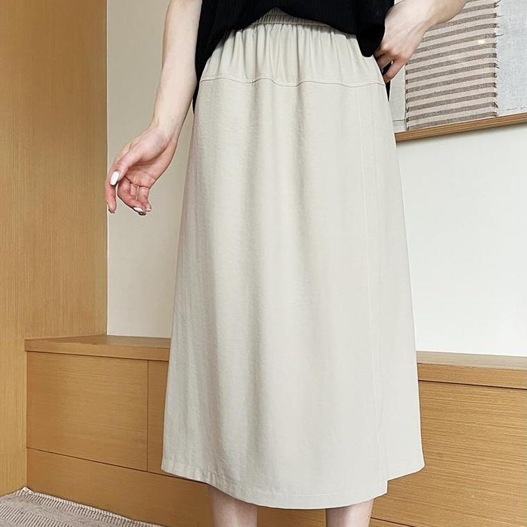 ガウチョパンツ スカーチョ ワイドパンツ レディース 女性 ボトムス キュロット 八分丈 スカート風 ハイウエスト 無地 単色 シンプル | plusnao | 06