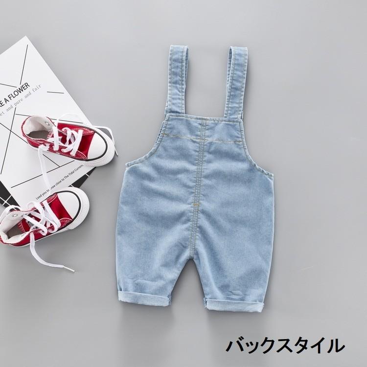 オーバーオール キッズ ベビー 女の子 男の子 子供用 デニム サロペット つなぎ ボトムス かわいい 無地 ハーフパンツ プラスナオ Paypayモール店 通販 Paypayモール