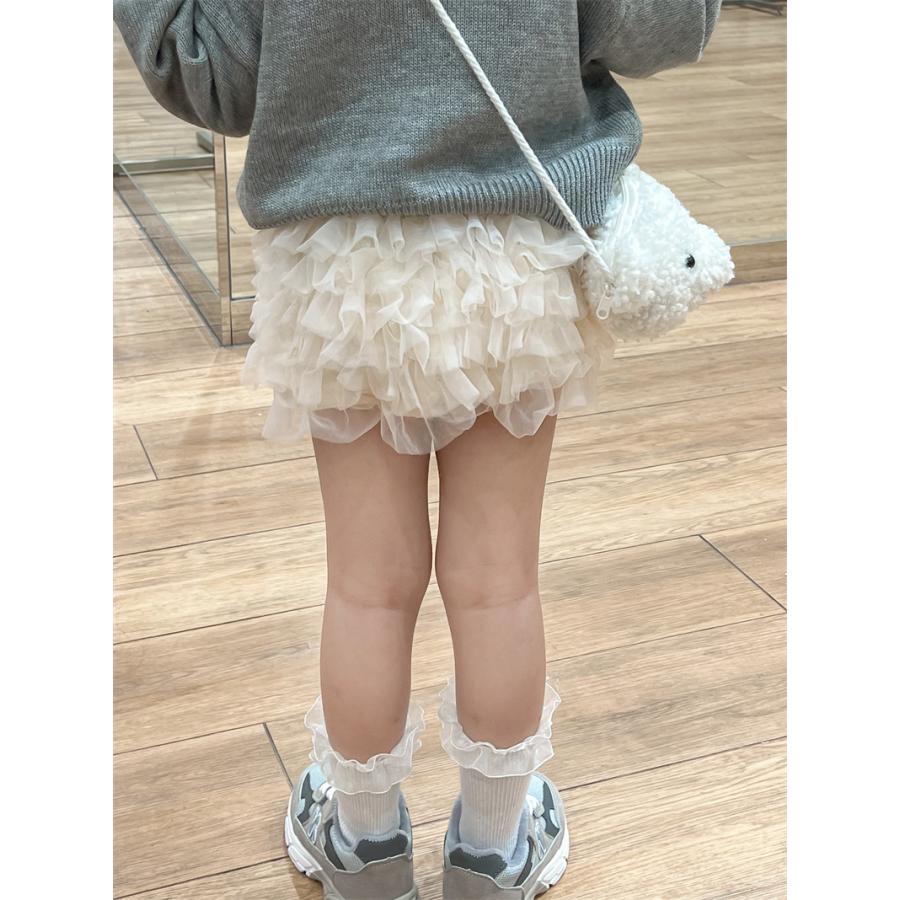 キュロットスカート キュロット ボトムス ミニ丈 キッズ ベビー ジュニア フリル ふりふり ラブリー キュート おしゃれ | plusnao | 01
