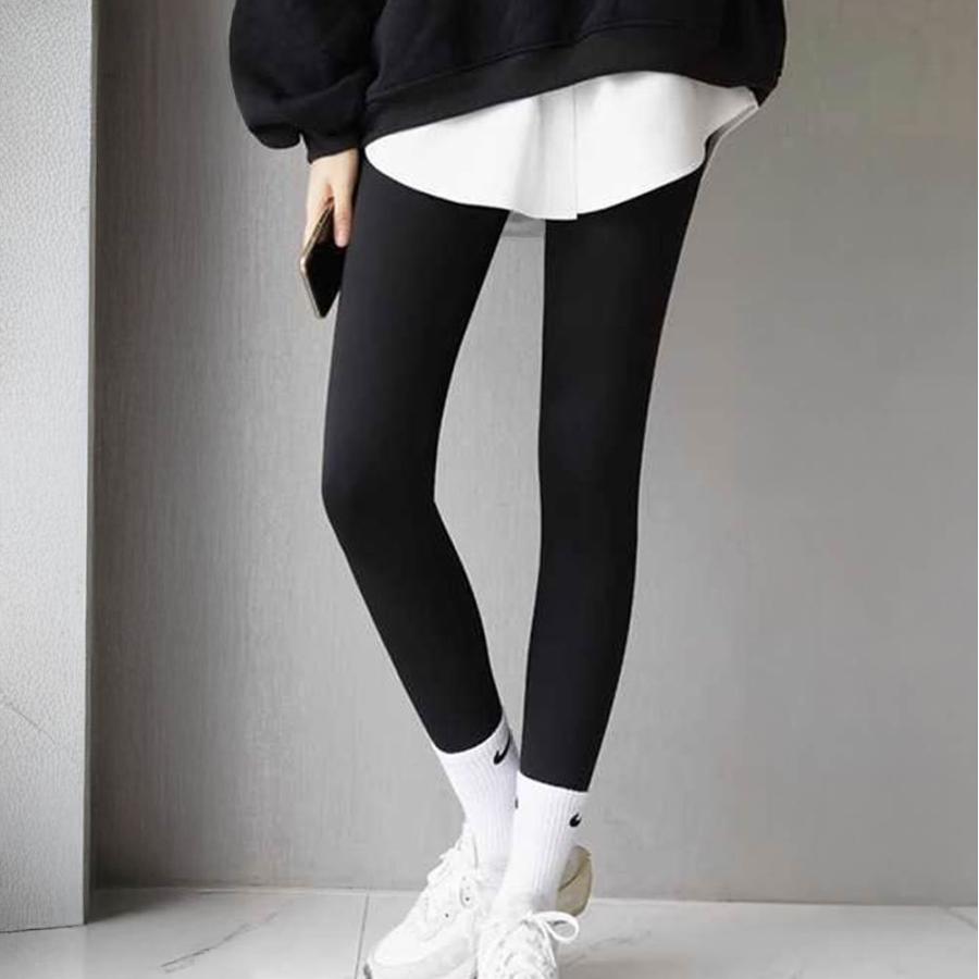 付け裾 つけ裾 フェイクレイヤードシャツ レディース 女性 テールカット ウエストゴム スカート 無地 重ね着風 体型カバー 大きいサイズ カジュアル | plusnao | 11