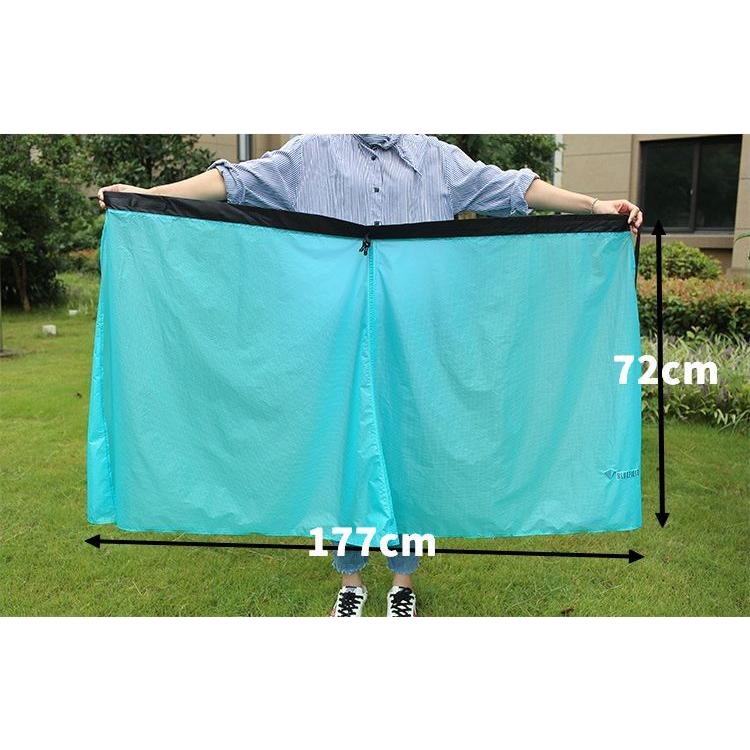 レインスカート レインウェア 巻きスカート ラップスカート 収納袋付き 雨具 レイングッズ 男女兼用 ユニセックス 女性 男性 レディース メンズ カ | plusnao | 13