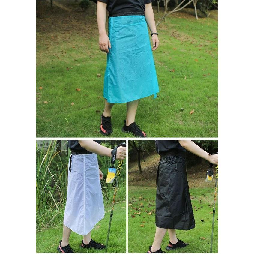 レインスカート レインウェア 巻きスカート ラップスカート 収納袋付き 雨具 レイングッズ 男女兼用 ユニセックス 女性 男性 レディース メンズ カ | plusnao | 02