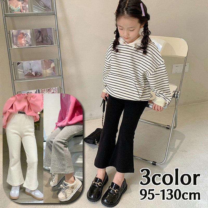 ロングパンツ 長ズボン フレアパンツ ベルボトム 子供服 キッズ 女の子 ウェストゴム 裾広がり シンプル 無地 単色 おしゃれ かわいい 通園 通学 Bot 116 プラスナオyahoo 店 通販 Yahoo ショッピング