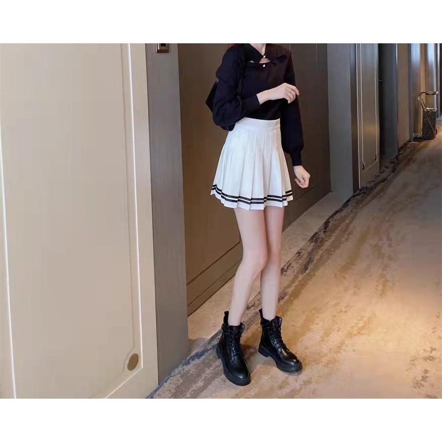 ミニスカート プリーツスカート レディース 女性 ボトムス ライン ミニ丈 ハイウエスト シンプル カジュアル かわいい おしゃれ | plusnao | 01