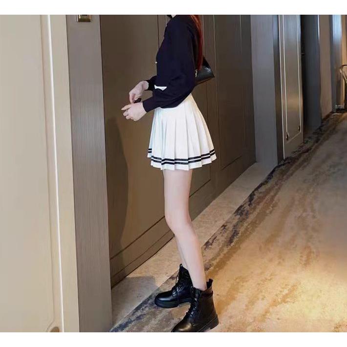 ミニスカート プリーツスカート レディース 女性 ボトムス ライン ミニ丈 ハイウエスト シンプル カジュアル かわいい おしゃれ | plusnao | 02