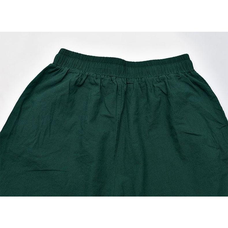 ガウチョパンツ ワイドパンツ レディース 女性 ボトムス 大きいサイズ ゆったり 7分丈 ウエストゴム 無地 単色 シンプル 着回し力 合わせやすい | plusnao | 11