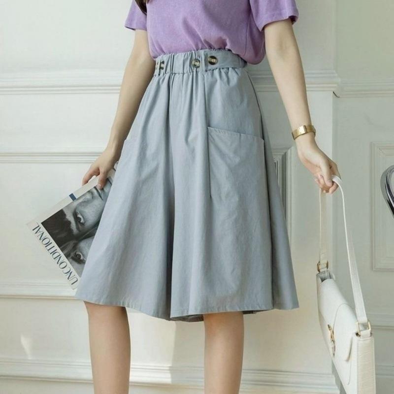 キュロットパンツ キュロットスカート ショートパンツ レディース 女性 婦人服 ボトムス ハーフパンツ スカート風 無地 単色 シンプル おしゃれ か | plusnao | 12