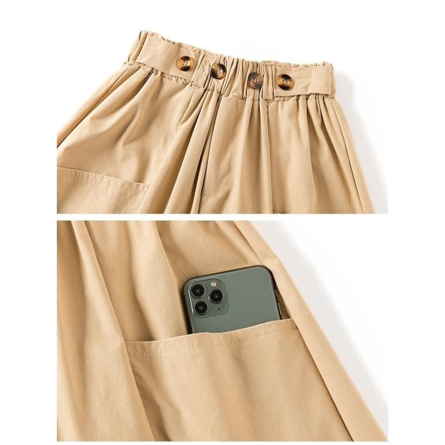 キュロットパンツ キュロットスカート ショートパンツ レディース 女性 婦人服 ボトムス ハーフパンツ スカート風 無地 単色 シンプル おしゃれ か | plusnao | 16