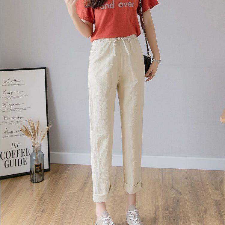 ロングパンツ ジョガーパンツ テーパードパンツ レディース 長ズボン ボトムス アンクル丈 くるぶし丈 無地 シンプル おしゃれ 定番 | plusnao | 03