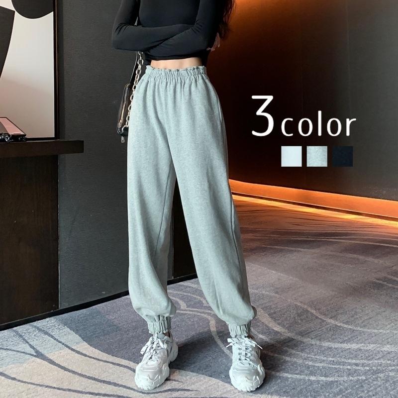 スウェットパンツ ロングパンツ 長ズボン ボトムス レディース 女性 豪華な 婦人服 シンプル カジュアル 単色 おしゃれ 無地 かわいい ジョガー パンツ