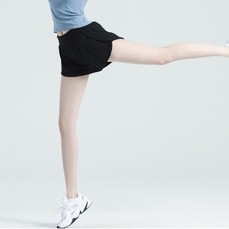 スポーツウェア ショートパンツ スポーツパンツ 短パン ズボン ボトムス レディース 女性 婦人 チラ見え防止 ポケット 通気性 無地 単色 シンプル | plusnao | 02